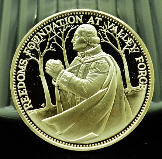 925 Silver Franklin Mint Art Round Valley Forge James Monroe