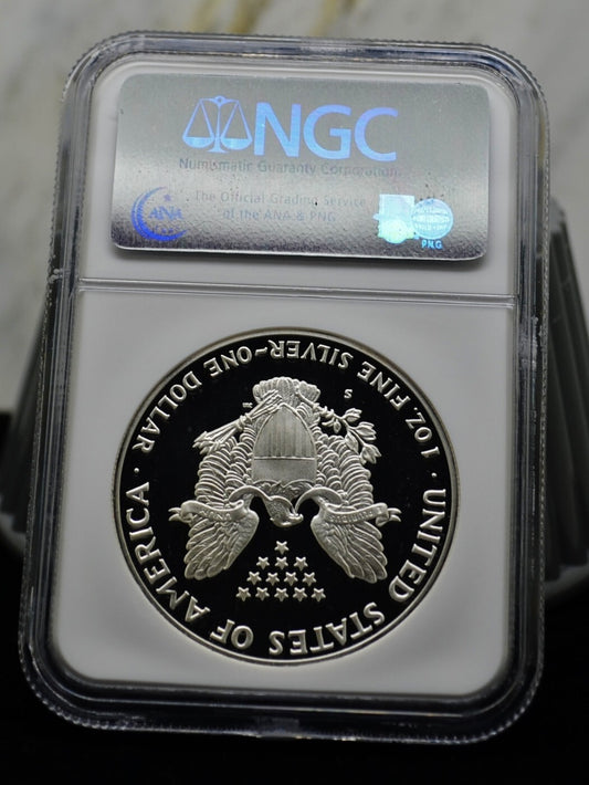 1987-S $1 American Eagle Silver Dollar 1 Troy Oz Silver NGC PF69 Ultra Cameo