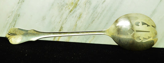 925 Sterling Silver Wallace Grand Colonial Pierced Serving Spoon 8.25" 76.0g