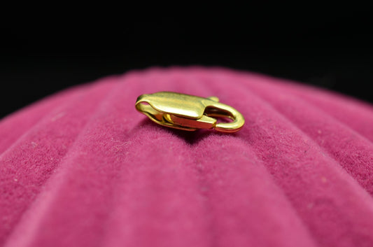 14K Yellow Gold Lobster Claw Clasp 10mm x 3.7mm 0.54g