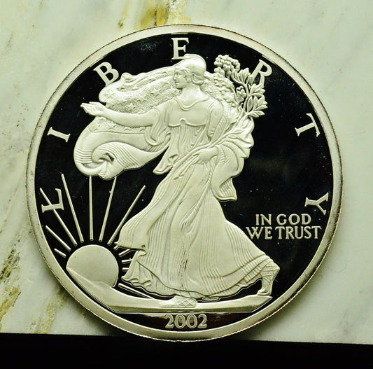 2002 Walking Liberty Art Round Half Troy Pound 6 Troy Oz .999 Silver