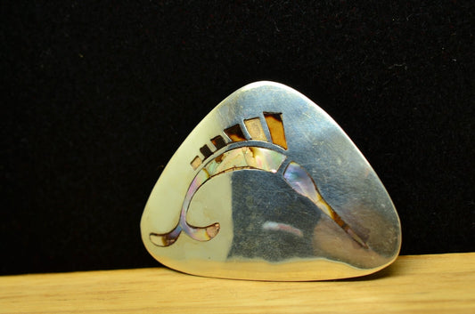 Silver Plated Marlin Pin Brooch Pendant w/ 22" Curb Chain