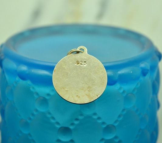 925 Sterling Silver Mother round pendant charm