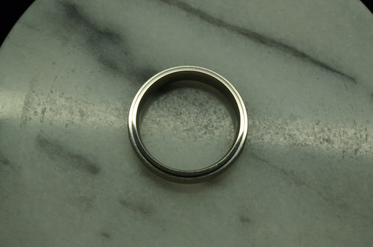 TITANIUM BRUSHED FINISH RING BAND 6mm SIZE 9.5