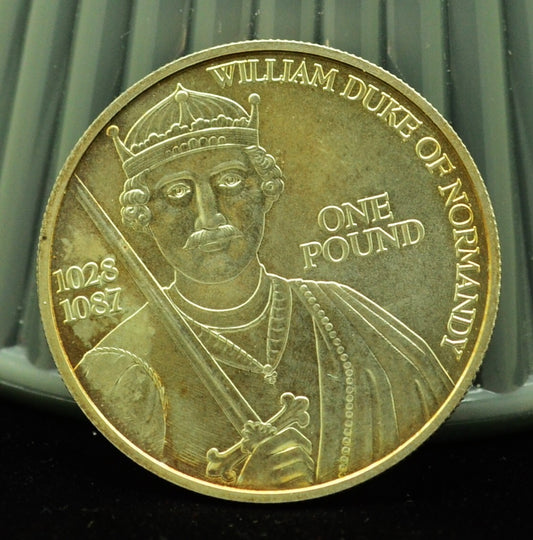 2002 Guernsey One Pound -92.5% Silver KM#142