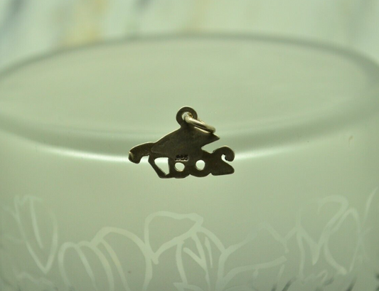 925 Sterling Silver 2007 graduation cap pendant charm
