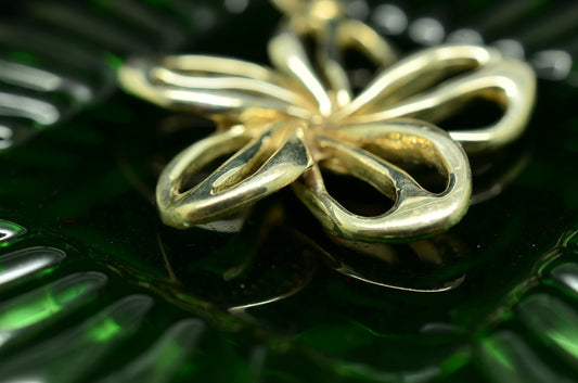 925 Sterling silver flower pendant charm