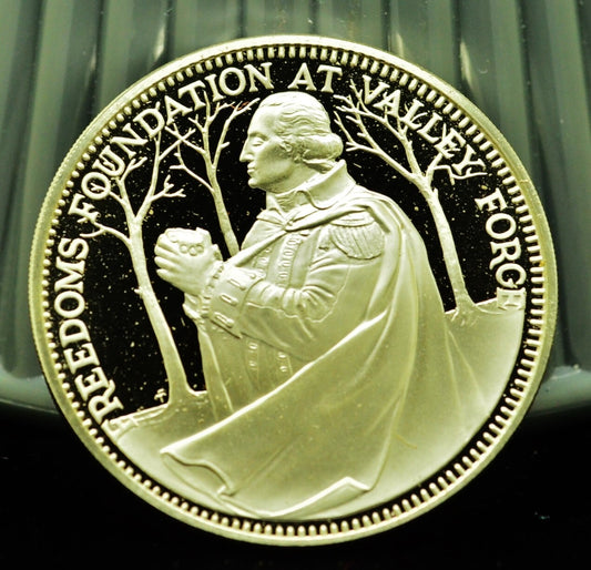 925 Silver Franklin Mint Art Round Valley Forge Robert A Millikan