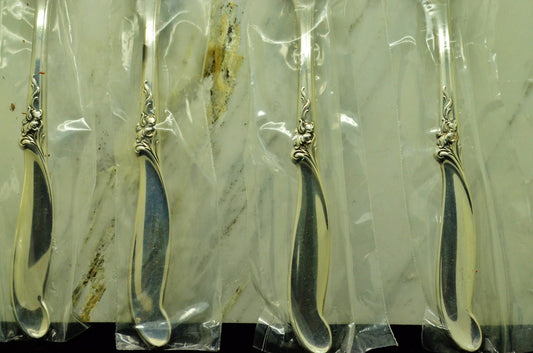 925 Sterling Silver International Silver Melody Set of 4 Dinner Forks 7 1/4"