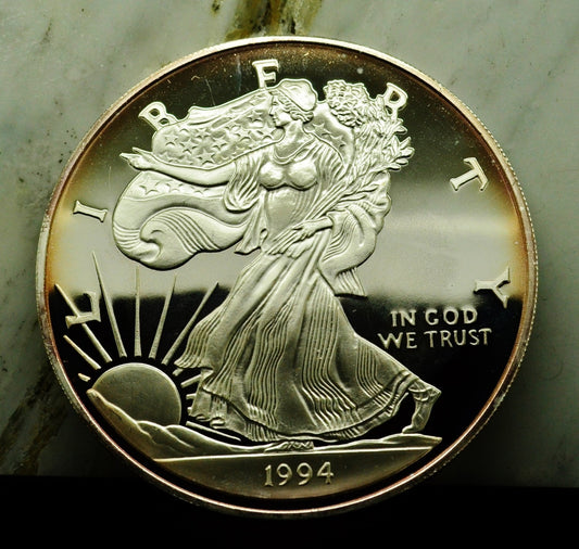 1994 Walking Liberty Art Round Half Pound 8 Troy Oz .999 Silver