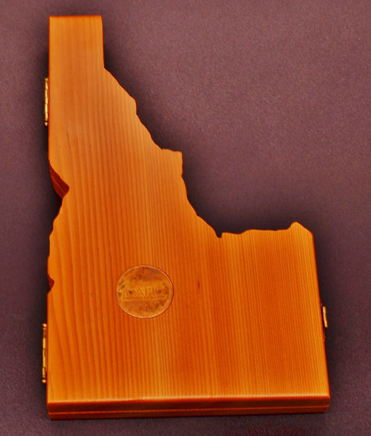 Celebrate Idaho Seven .999 Silver Round Set in Custom Idaho Shaped Wooden Box