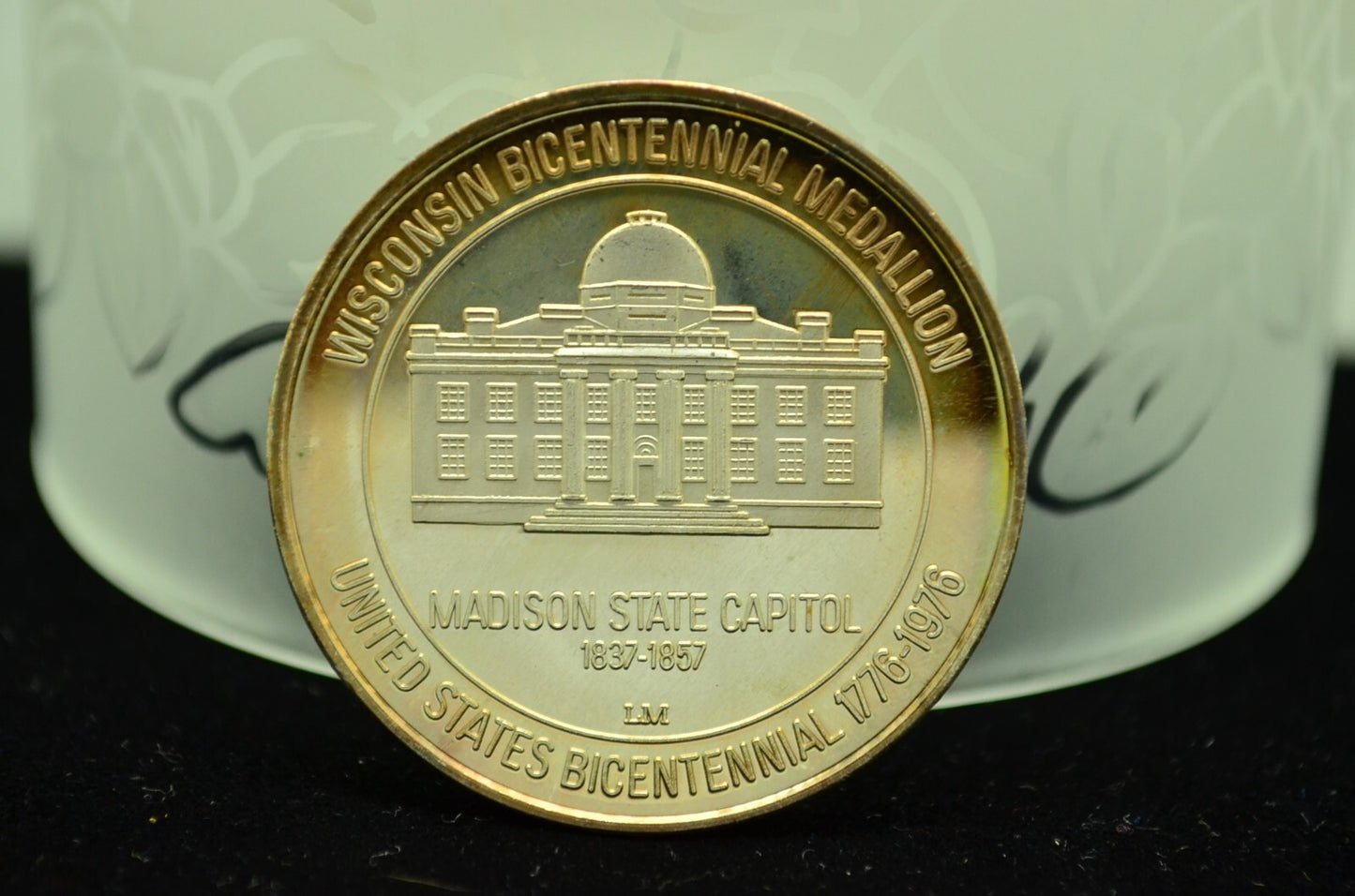 Wisconsin Lincoln Mint Art Round 92.5% Silver