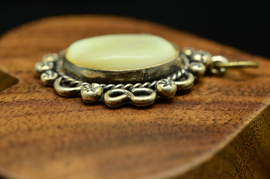 925 Sterling silver mother of pearl pendant charm