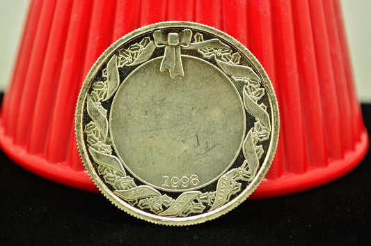 1998 Season's Greetings Art Round .999 Silver