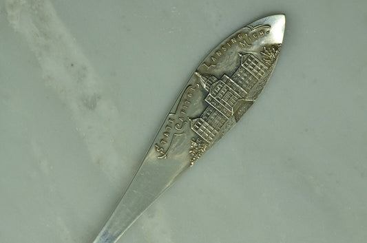 925 Sterling Silver souvenir spoon State Capitol Lansing Michigan