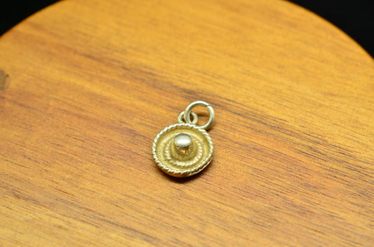 925 Sterling silver sombrero pendant charm