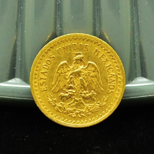 1918 Mexico 2 1/2 Pesos Gold Coin 2.50 KM#463