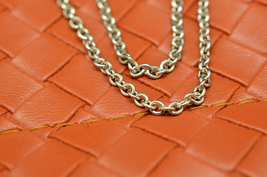 16" 14K White Gold Cable Chain Necklace 2.3mm 5.8 grams