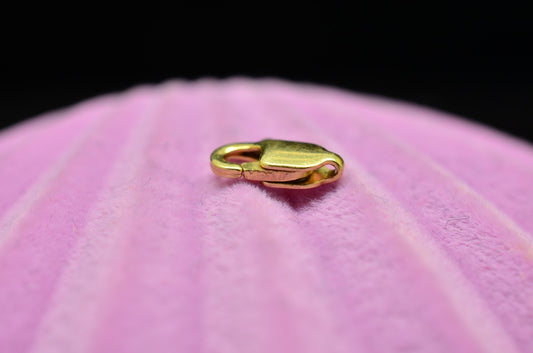 14K Yellow Gold Lobster Claw Clasp 8.3mm x 3.2mm 0.3g -Tiny