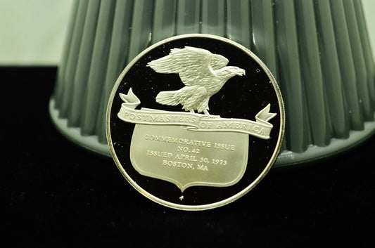 1973 Postal Service #42 Postmasters Of America Art Round 92.5% Silver