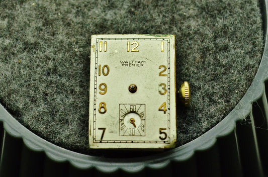 Lot of two Watch Movements Caravelle by Bulova 46L38 & Waltham Premier 750-B