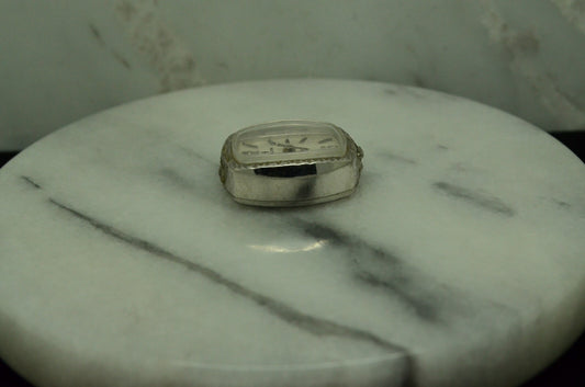 Vintage Ladies Hamilton wristwatch -silver tone, no band #D3657