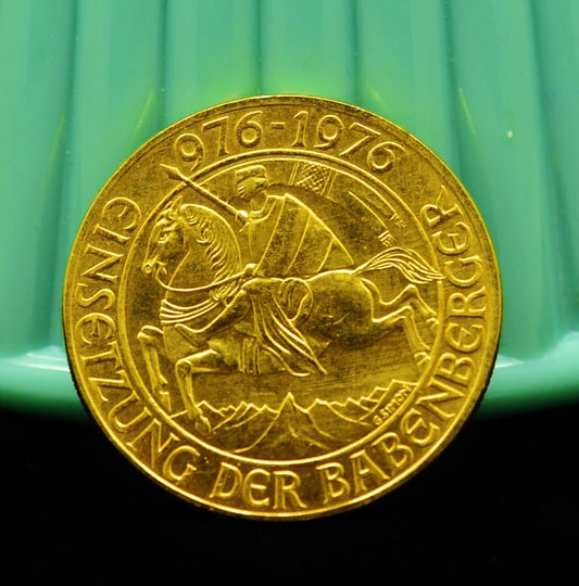 1976 Austria 1000 Shillings BU Babenburg Dynasty 90% Gold