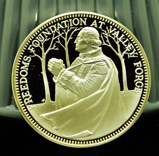 925 Silver Franklin Mint Art Round Valley Forge Charles A Lindbergh