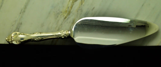 925 Sterling Silver Handle Gorham King Edward Wide Blade Pie Server 9.75"