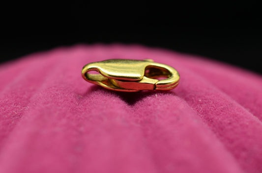 14K Yellow Gold Lobster Claw Clasp 10.4mm x 3.7mm 0.5g