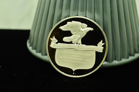1973 Angels Singing #55 Postmasters Of America Art Round 92.5% Silver