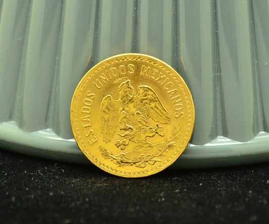 1955 Mexico 5 Pesos Gold Coin BU km#464
