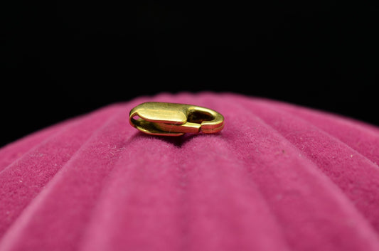 14K Yellow Gold Lobster Claw Clasp 9.6mm x 3.7mm 0.5g