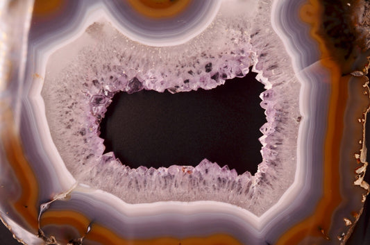 Agate Quartz Amethyst Geode Slab Specimen 14.5" x 10.5" 2.8 lbs