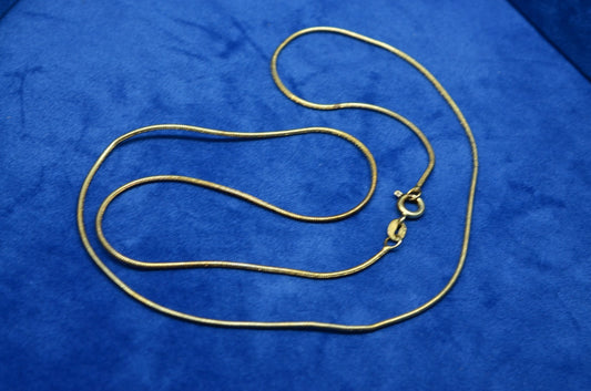 19.5" Silver Plated  Snake chain necklace  1.2mm