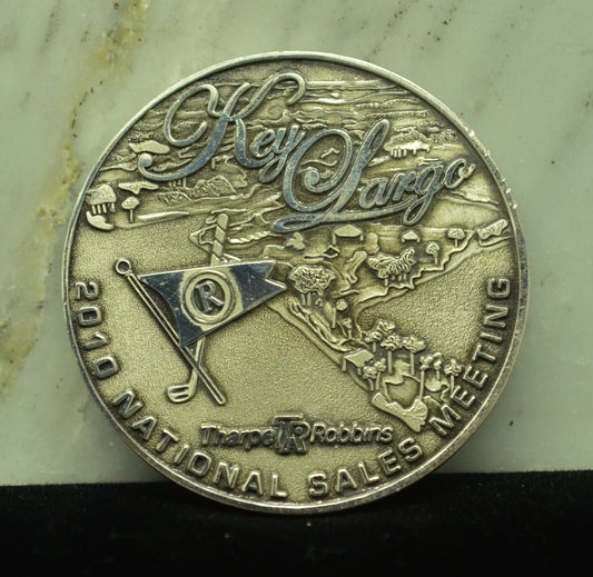 2010 Key Largo National Sales Meeting Tharpe Robbins Art Round 92.5% Silver