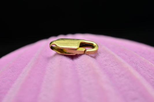 14K Yellow Gold Lobster Claw Clasp 11.8mm x 4.2mm 0.7g