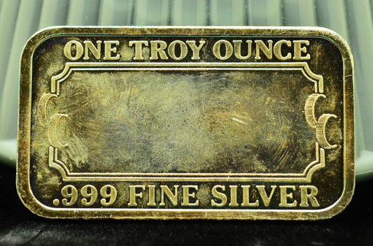 It's A Boy Announcement Ingot Art Bar -1 Troy Oz .999 Silver