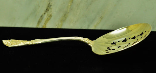 925 Sterling Silver Gorham King Edward Bon Bon Spoon w/ Pierced Bowl 4 3/4"