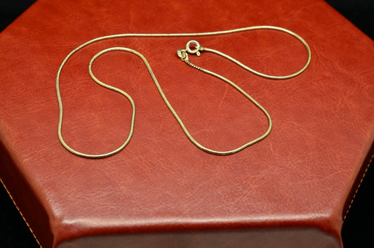 20" Silver Plated  Snake chain necklace  1.2mm