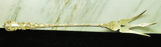 925 Sterling Silver Gorham Pierced Lettuce Serving Fork 9.25" 34.0g