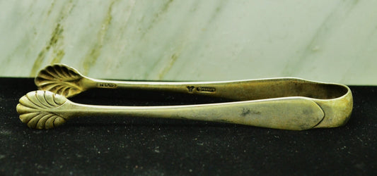 925 Sterling Silver Lunt Treasure Sugar Cube Tong 4.5" 28.1g