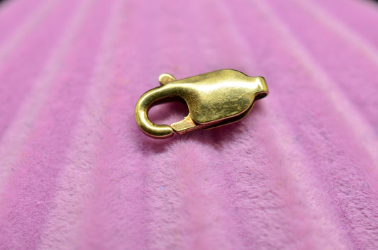 14K Yellow Gold Lobster Claw Clasp 10mm x 3.7mm 0.4g