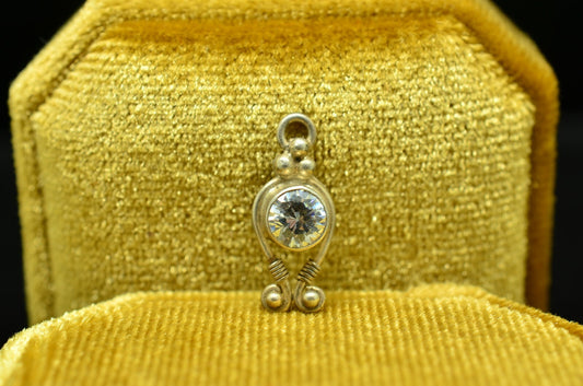 925 Sterling Silver CZ Pendant