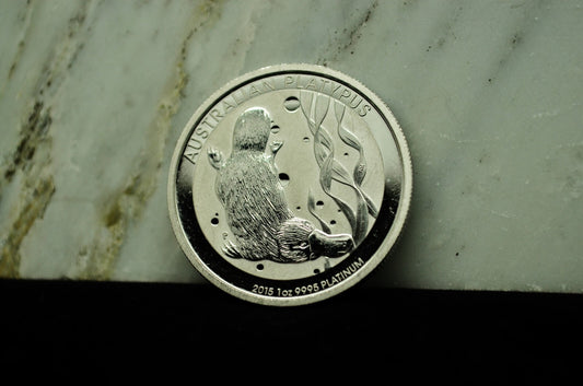 2015 Australia $100 Platypus Gem BU 1 oz .9995 Platinum