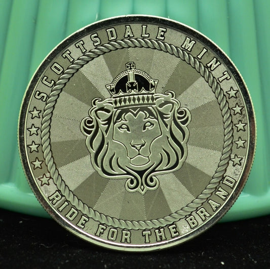 Lot of Two Different Scottsdale Mint One Troy Oz .999 Silver Art Rounds