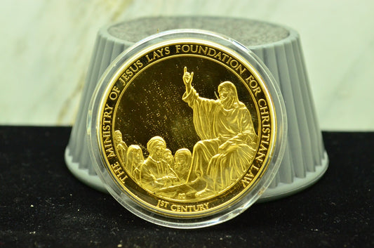 925 Silver Franklin Mint Art Round History Of Mankind The Ministry Of Jesus