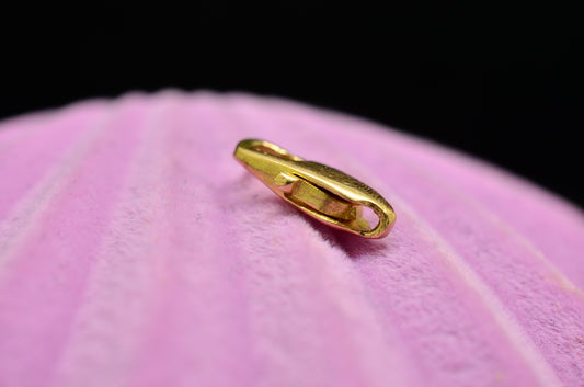 14K Yellow Gold Lobster Claw Clasp 10.7mm x 4.3mm 0.5g