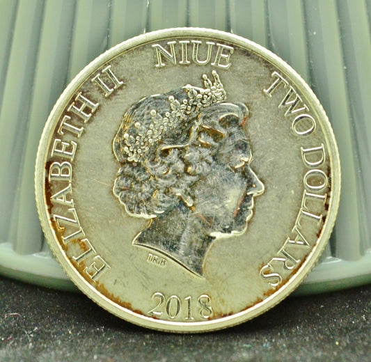 2018 Niue $2 Mickey Mouse Disney 90 Years Of Imagination -1 Troy Oz .999 Silver