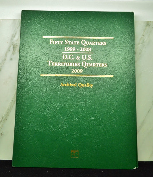 Lot of Two Littleton State Quarter Folders -Both Complete 108 Quarters Total